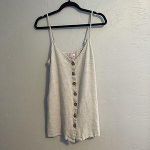 Pink Lily - hold you dear taupe dress